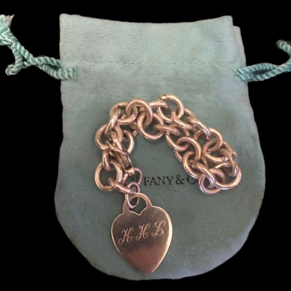 Tiffany Sterling Silver Heart Bracelet